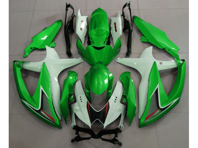 Glänzend Grün & Weiß 2008-2010 GSXR 600-750 Motorrad Verkleidung