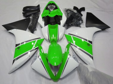 Glänzend Weiß & Grün 2009-2011 R1 Motorrad Verkleidung