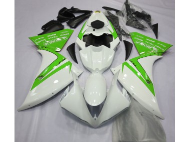 Glänzend Weiß & Grün 2012-2014 R1 Motorrad Verkleidung