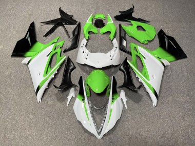 Glänzend Weiß & Grün 2013-2016 Daytona 675 Motorrad Verkleidung