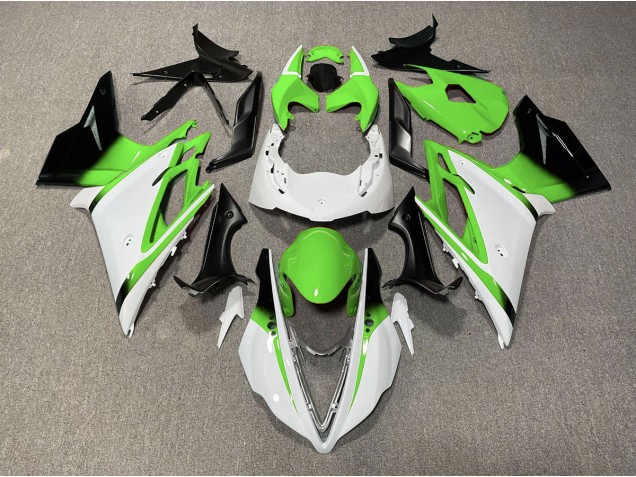 Glänzend Weiß & Grün 2013-2016 Daytona 675 Motorrad Verkleidung