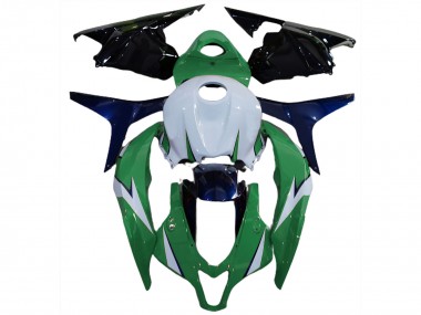 Glänzend Grün & Blau 2009-2012 CBR600RR Motorrad Verkleidung