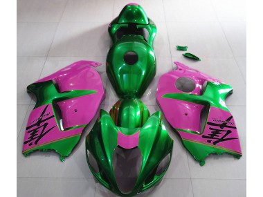 Glänzend Grün & Pink 1997-2007 GSXR 1300 Motorrad Verkleidung