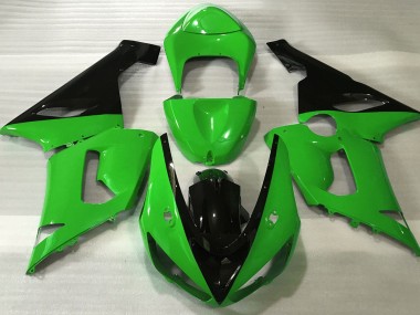 Glänzend Grün & Schwarz 2005-2006 ZX6R Motorrad Verkleidung