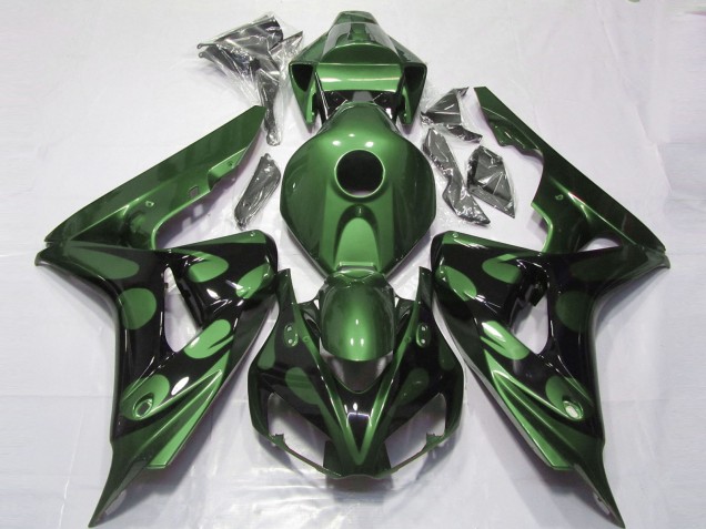 Glänzend Grün & Schwarz 2006-2007 CBR1000RR Motorrad Verkleidung