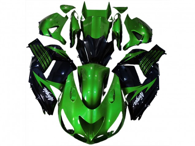 Glänzend Grün & Schwarz 2006-2011 ZX14R Motorrad Verkleidung