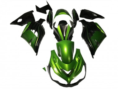 Glänzend Grün & Schwarz 2012-2021 ZX14R Motorrad Verkleidung