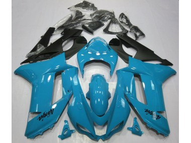 Glänzend Hellblau 2007-2008 ZX6R Motorrad Verkleidung
