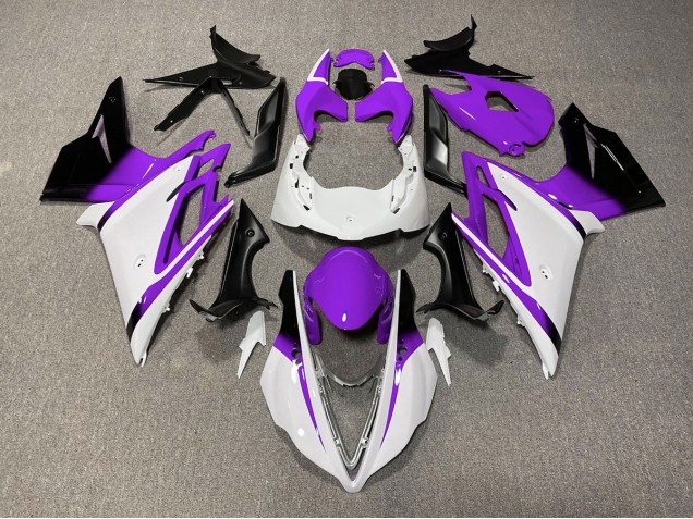Glänzend Weiß & Lila 2013-2016 Daytona 675 Motorrad Verkleidung