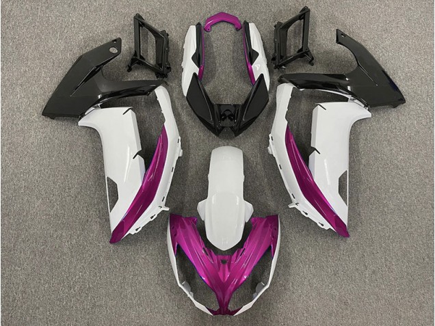 Glänzend Weiß & Magenta 2012-2016 Ninja 650R Motorrad Verkleidung