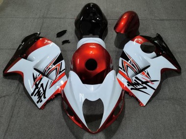 Glänzend Weiß & Orange 1997-2007 GSXR 1300 Motorrad Verkleidung