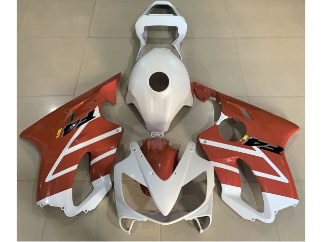 Glänzend Weiß & Orange 2001-2003 CBR600 F4i Motorrad Verkleidung