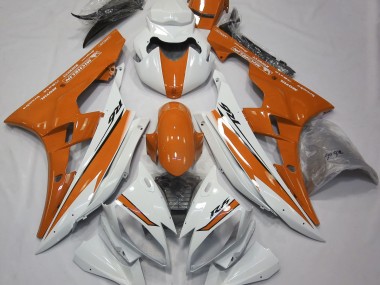 Glänzend Weiß & Orange 2006-2007 R6 Motorrad Verkleidung