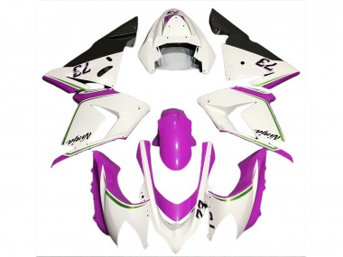 Glänzend Weiß & Pink 2004-2005 ZX10R Motorrad Verkleidung