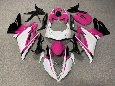 Glänzend Weiß & Pink 2013-2016 Daytona 675 Motorrad Verkleidung