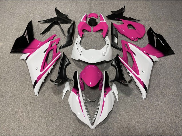 Glänzend Weiß & Pink 2013-2016 Daytona 675 Motorrad Verkleidung