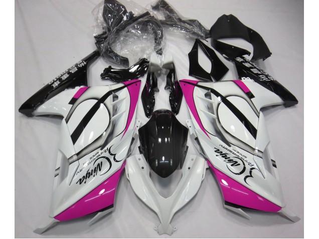 Glänzend Weiß & Pink 2013-2018 Ninja 300 Motorrad Verkleidung