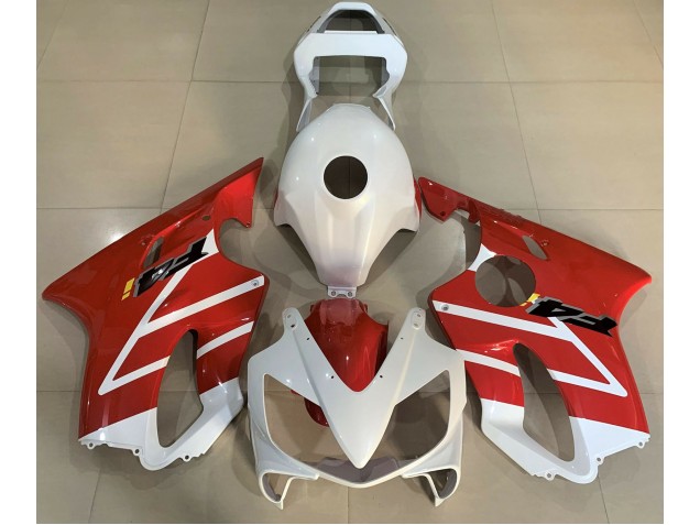 Glänzend Weiß & Rot 2001-2003 CBR600 F4i Motorrad Verkleidung