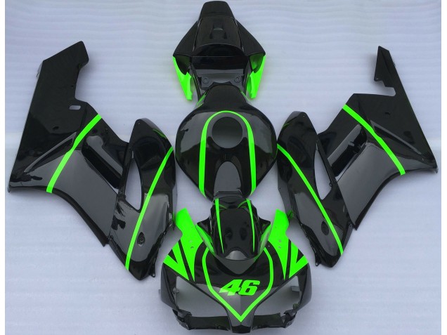 Glänzend Schwarz & High Viz Grün 2004-2005 CBR1000RR Motorrad Verkleidung