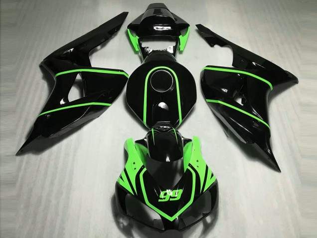 Glänzend Schwarz High Viz Grün 2006-2007 CBR1000RR Motorrad Verkleidung