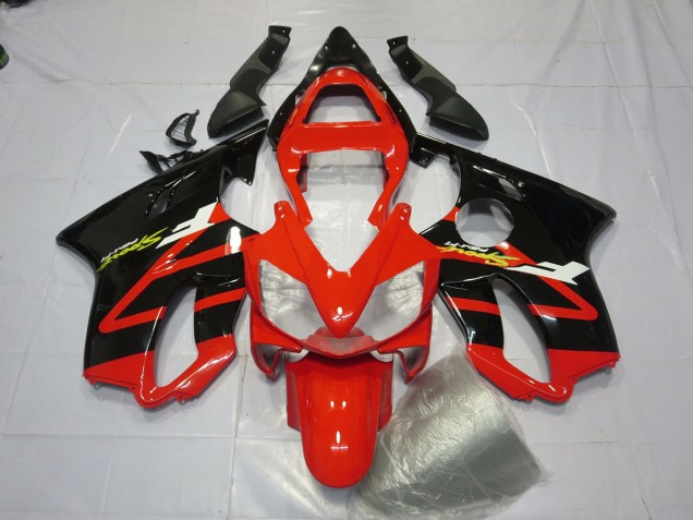 Glänzend Schwarz & Rot 2001-2003 CBR600 F4i Motorrad Verkleidung