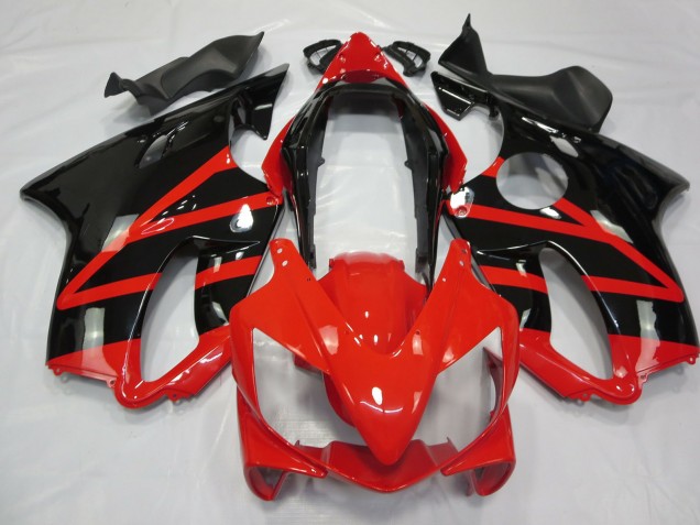 Glänzend Schwarz & Rot 2004-2007 CBR600 F4i Motorrad Verkleidung