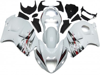 Glänzend Weiß & Silber Stil 1997-2007 GSXR 1300 Motorrad Verkleidung