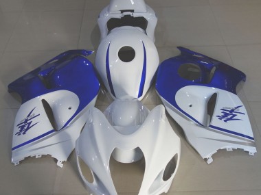 Glänzend Weiß & Tiefblau 1997-2007 GSXR 1300 Motorrad Verkleidung