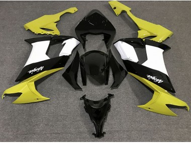Glänzendes Gelb Schwarz & Weiß 2008-2010 ZX10R Motorrad Verkleidung