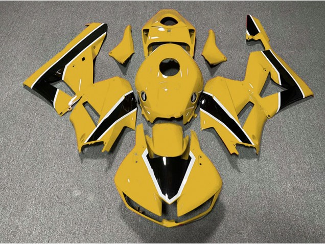 Glänzendes Gelb & Schwarz 2013-2023 CBR600RR Motorrad Verkleidung