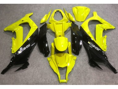 Glänzendes Gelb & Schwarz 2016-2019 ZX10R Motorrad Verkleidung
