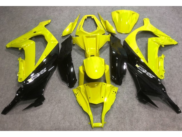 Glänzendes Gelb & Schwarz 2016-2019 ZX10R Motorrad Verkleidung