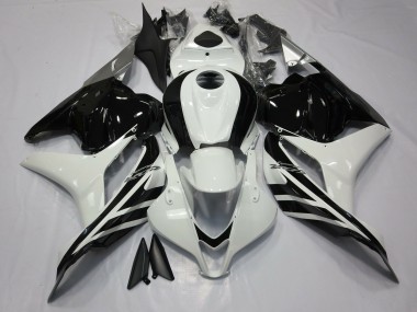 Glänzendes Schwarz & Weiß 2009-2012 CBR600RR Motorrad Verkleidung