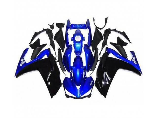Glänzendes Schwarz & Blau 2015-2018 R3 Motorrad Verkleidung
