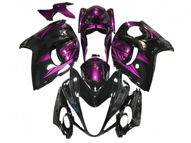 Glänzendes Schwarz & Dunkelviolett 2008-2020 GSXR 1300 Motorrad Verkleidung