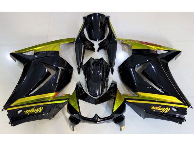 Glänzendes Schwarz & Gelb 2008-2012 Ninja 250 Motorrad Verkleidung