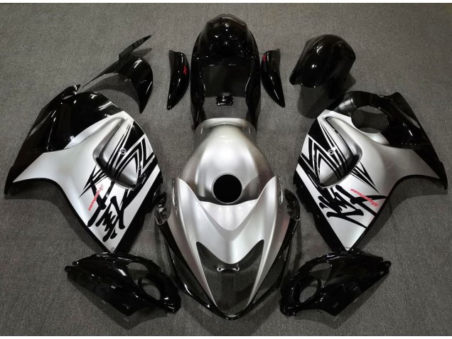 Glänzendes Schwarz & Silberdesign 2008-2020 GSXR 1300 Motorrad Verkleidung