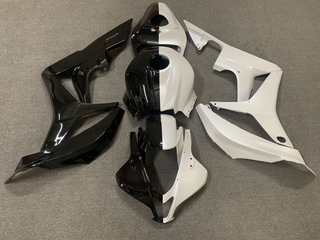 Glänzendes Schwarz/Weiß-Split 2007-2008 CBR600RR Motorrad Verkleidung Glänzendes Schwarz/Weiß-Split 2007-2008 CBR600RR Motorrad Verkleidung