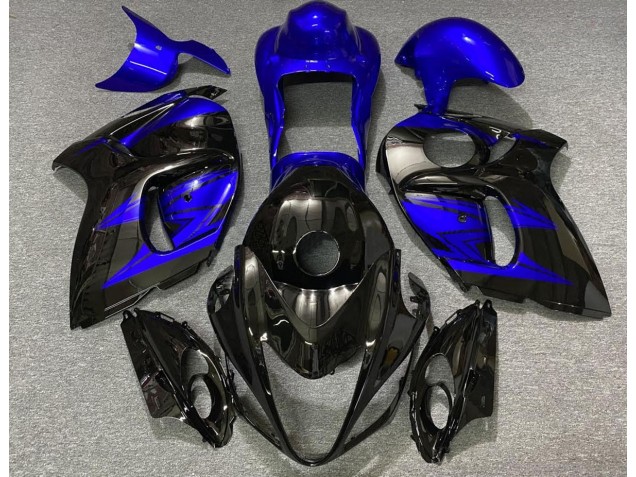 Glänzendes Schwarz & Tiefes Blau 2008-2020 GSXR 1300 Motorrad Verkleidung