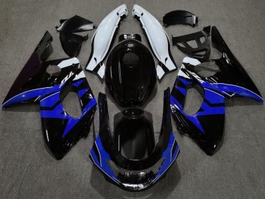 Glänzendes Schwarzblau & Weiß 1998-2007 YZF600 Motorrad Verkleidung