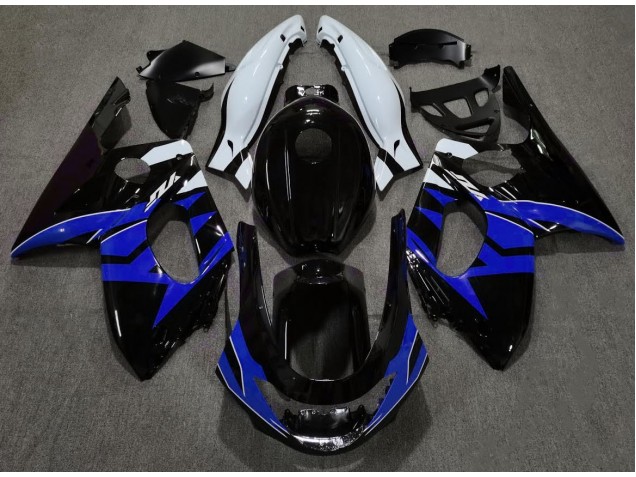 Glänzendes Schwarzblau & Weiß 1998-2007 YZF600 Motorrad Verkleidung