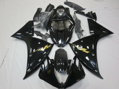Glänzendes Schwarzes Gold 2009-2011 R1 Motorrad Verkleidung