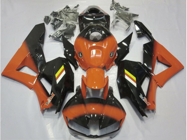 Glanzorange & Schwarz Verblassen 2013-2023 CBR600RR Motorrad Verkleidung