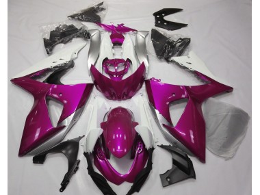 Glanzrosa & Weiß 2009-2016 GSXR 1000 Motorrad Verkleidung
