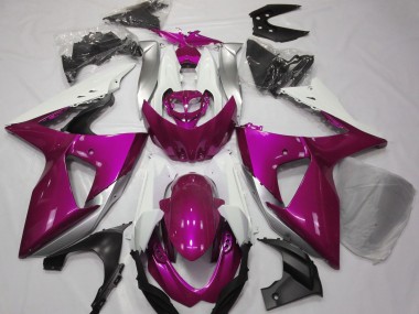 Glanzrosa & Weiß 2009-2016 GSXR 1000 Motorrad Verkleidung