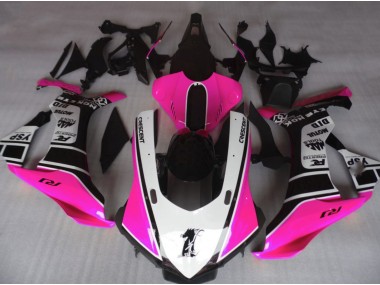 Glanzrosa & Weiß 2015-2019 R1 Motorrad Verkleidung