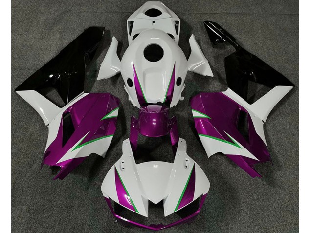 Glanzrosa Weiß & Grün 2013-2023 CBR600RR Motorrad Verkleidung