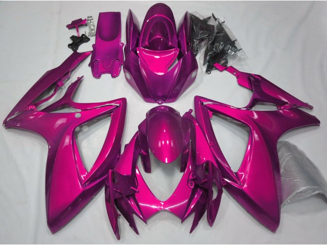 Glanzrosa Schlicht 2006-2007 GSXR 600-750 Motorrad Verkleidung
