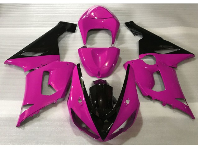 Glanzrosa & Schwarz 2005-2006 ZX6R Motorrad Verkleidung