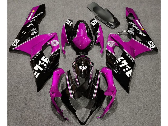 Glanzrosa & Schwarz Benutzerdefiniert 2005-2006 GSXR 1000 Motorrad Verkleidung